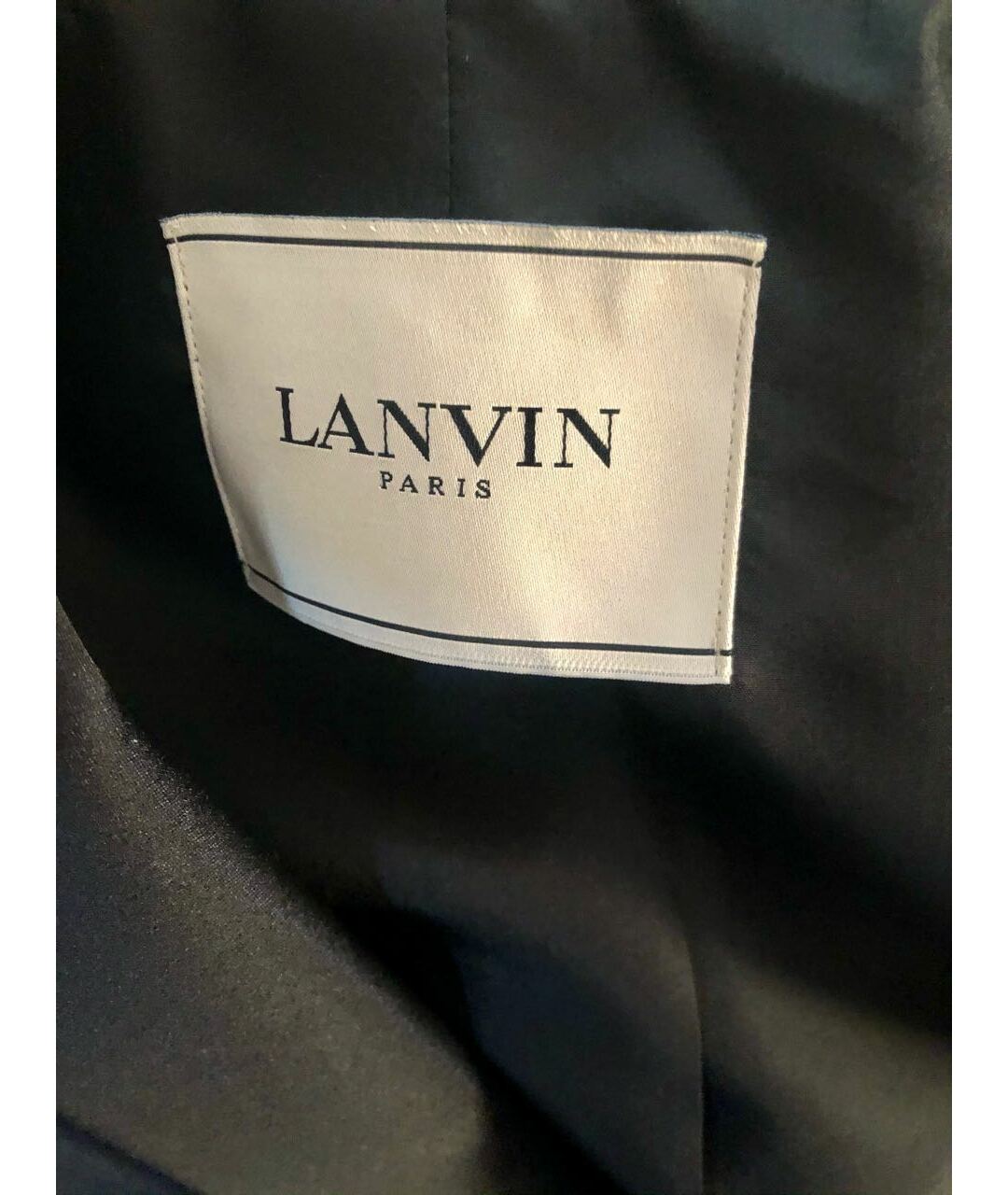 LANVIN Темно-синий шерстяной жакет/пиджак, фото 3