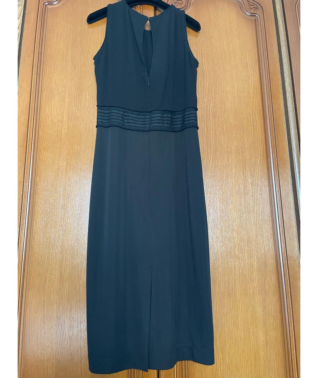 SEVENTY Черное полиэстеровое коктейльное платье, фото 2
