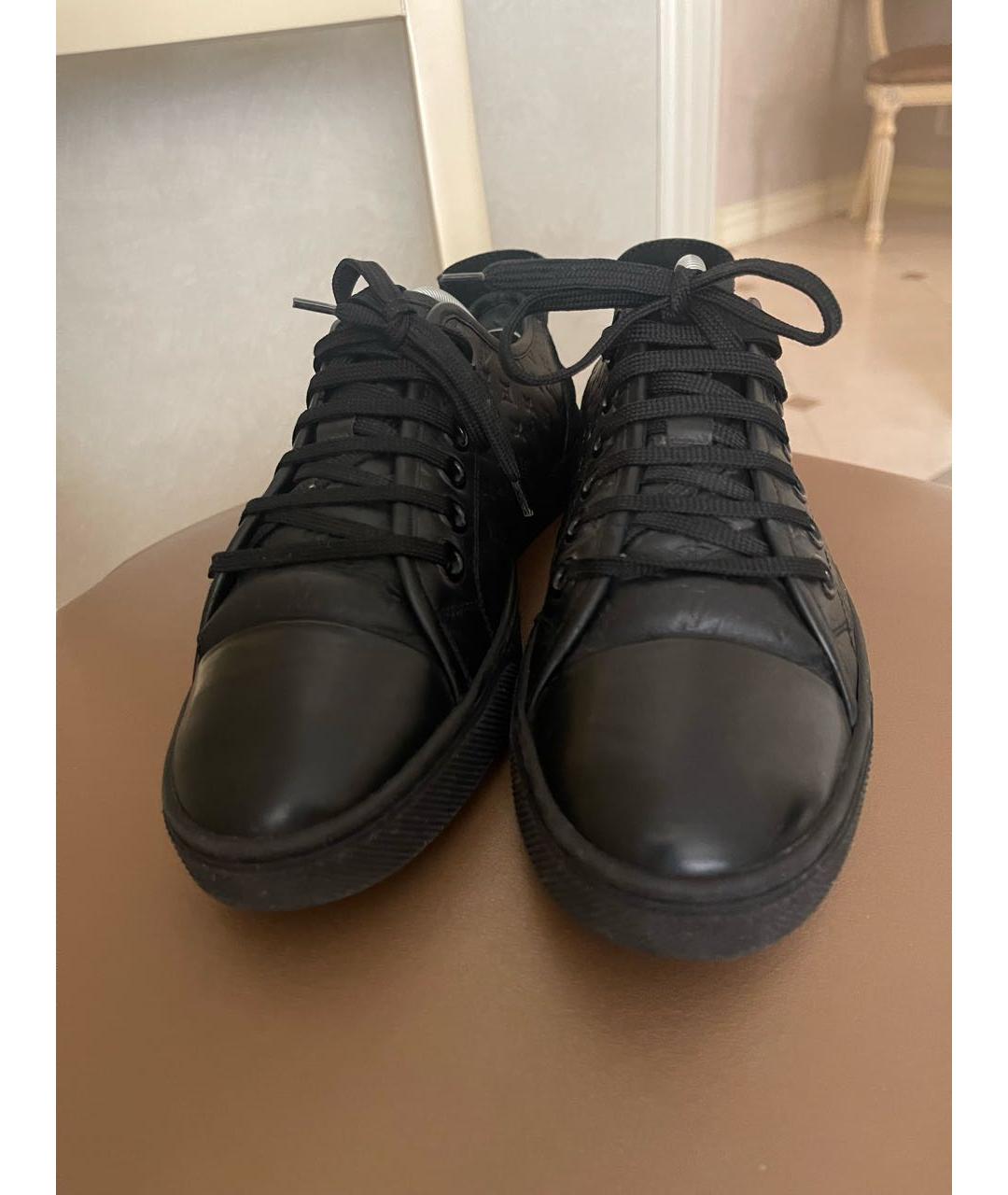 LOUIS VUITTON Черные кроссовки из лакированной кожи, фото 3