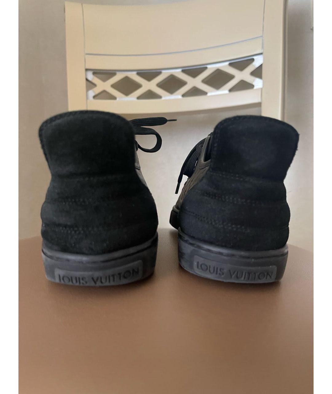 LOUIS VUITTON Черные кроссовки из лакированной кожи, фото 5