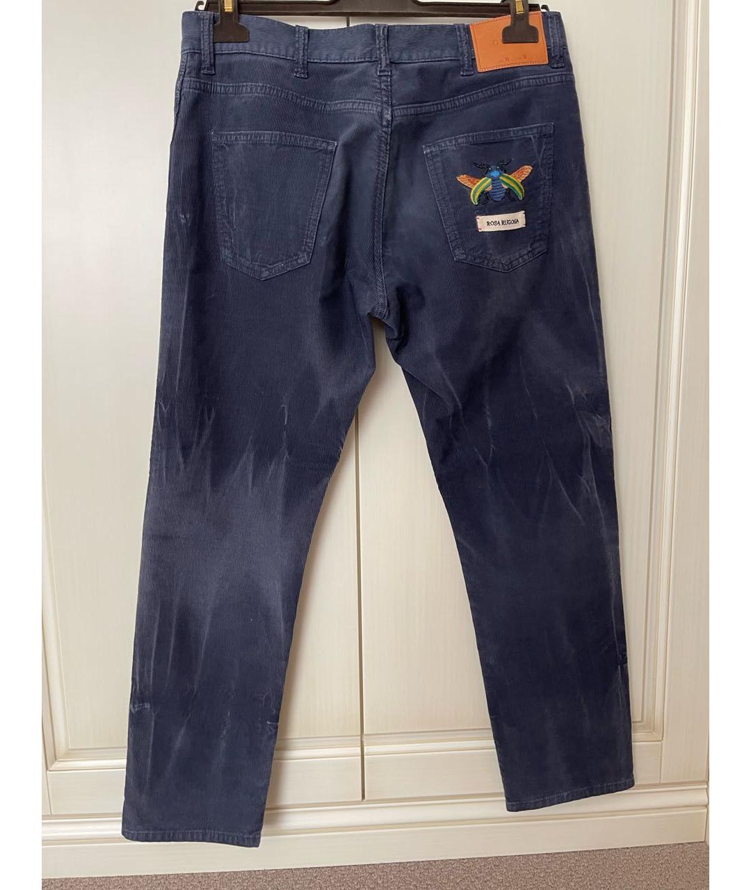 GUCCI Темно-синие джинсы скинни, фото 2