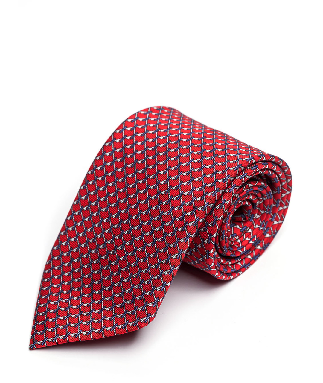 BRIONI Красный шелковый галстук, фото 4