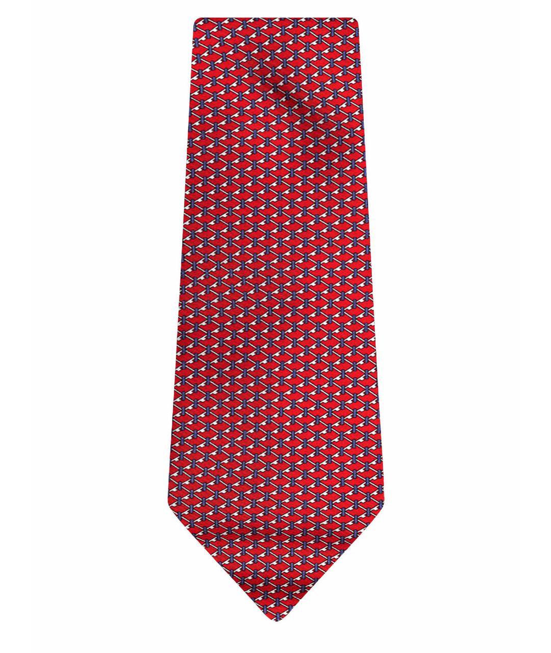 BRIONI Красный шелковый галстук, фото 1