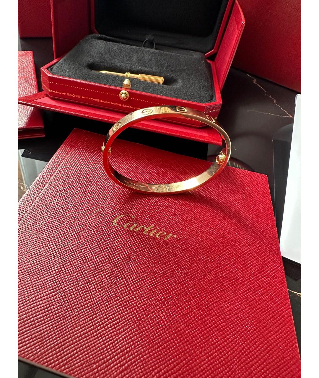 CARTIER Золотой браслет из розового золота, фото 4