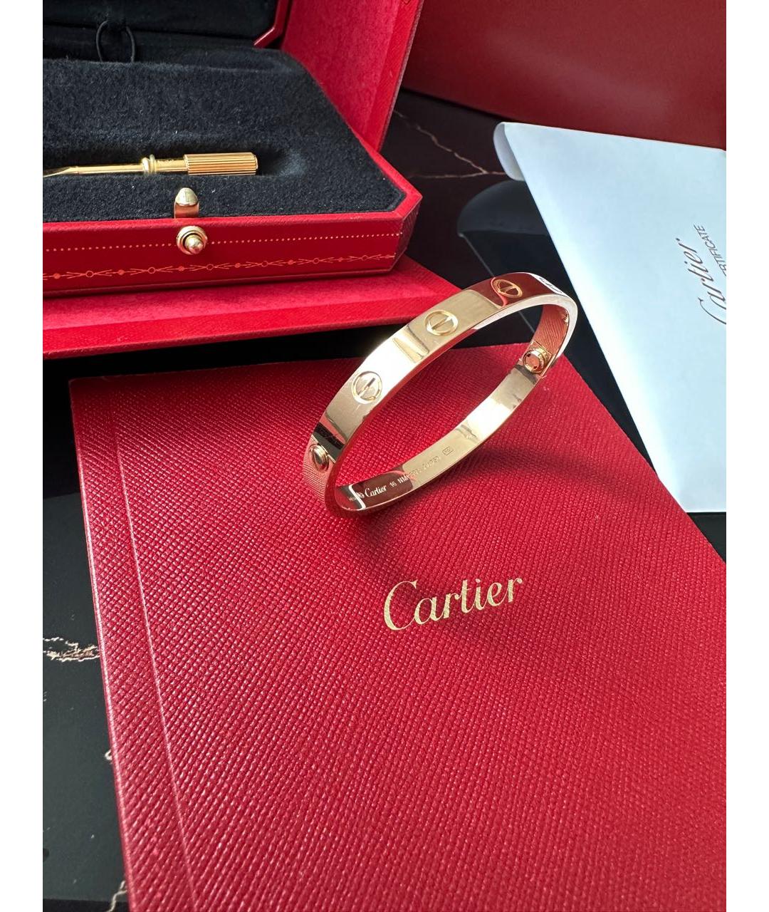 CARTIER Золотой браслет из розового золота, фото 9