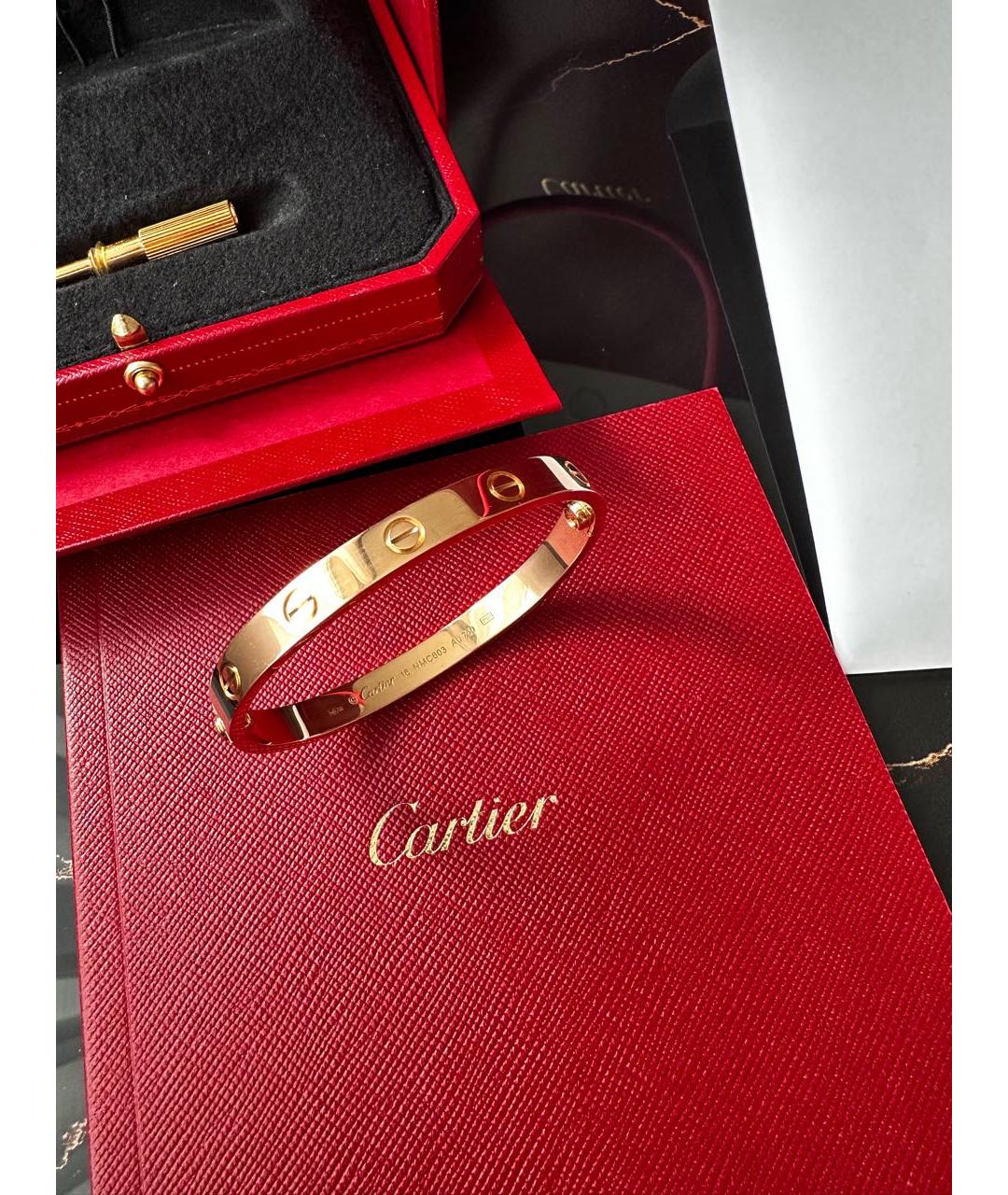 CARTIER Золотой браслет из розового золота, фото 2