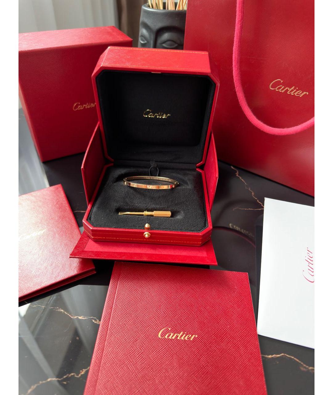 CARTIER Золотой браслет из розового золота, фото 3