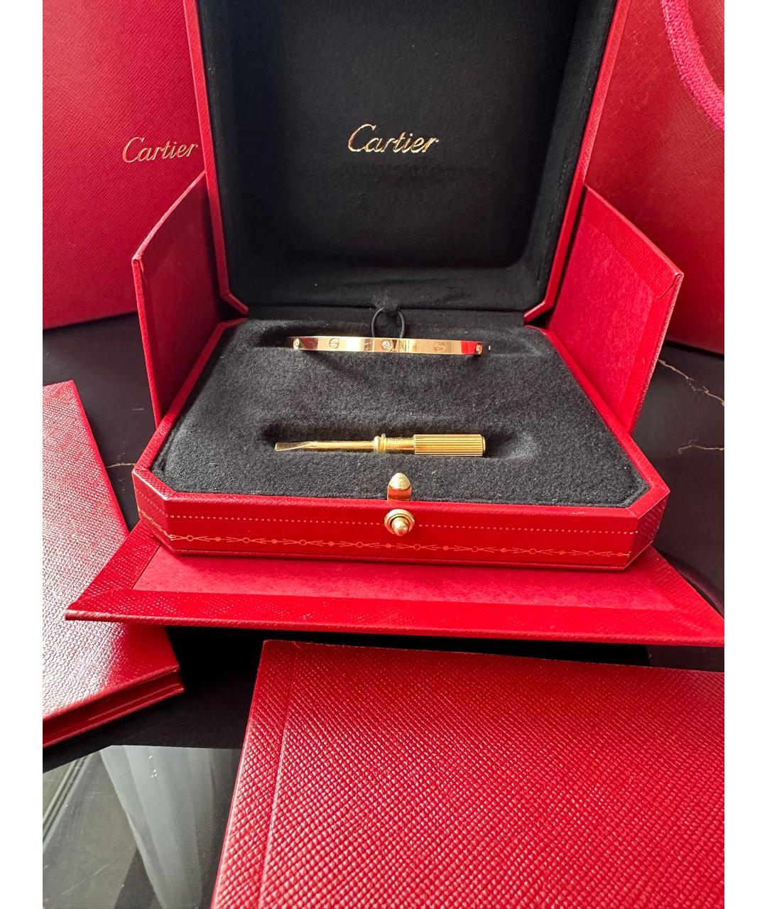 CARTIER Золотой браслет из розового золота, фото 4