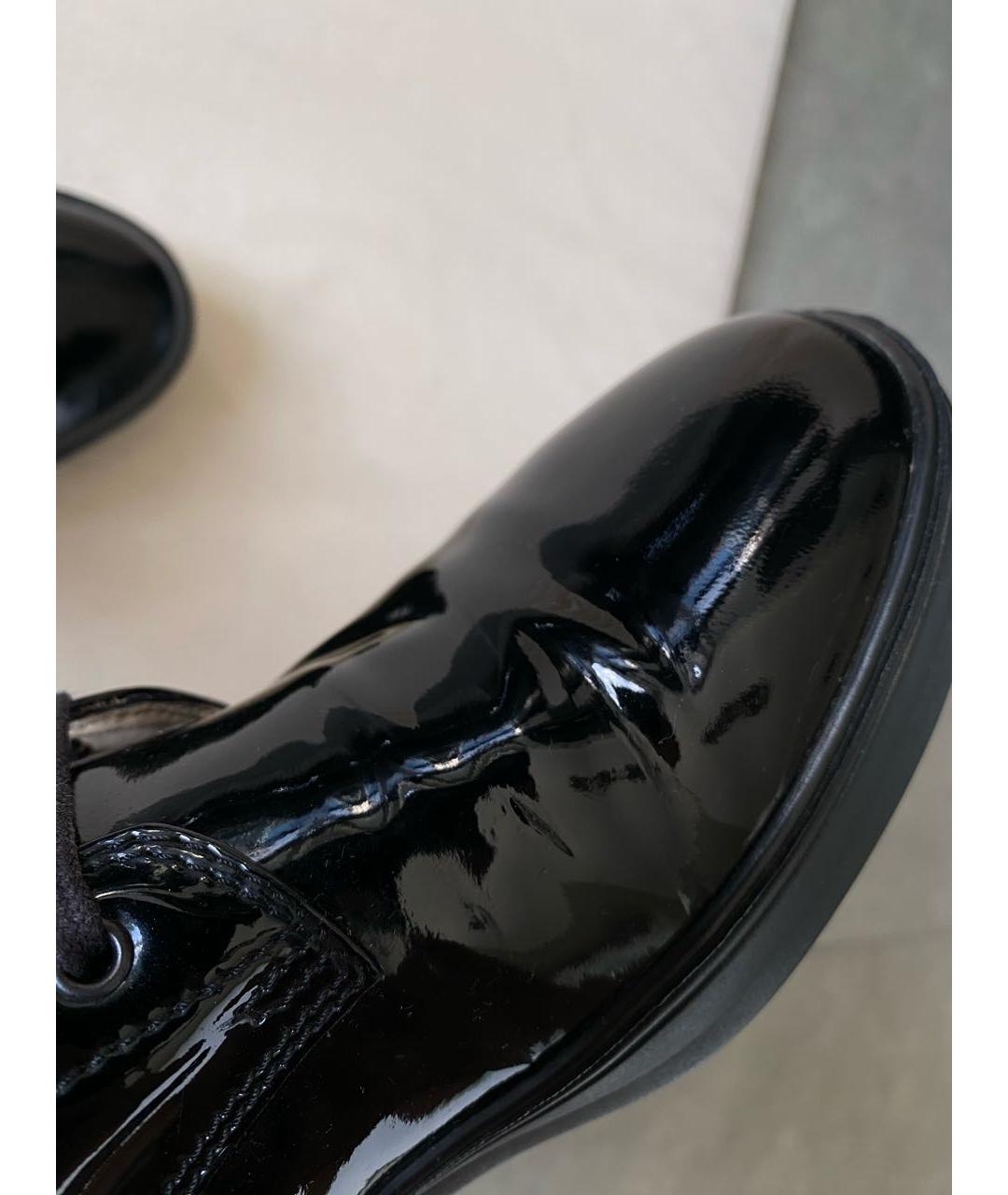 TOD'S Черные ботинки из лакированной кожи, фото 8