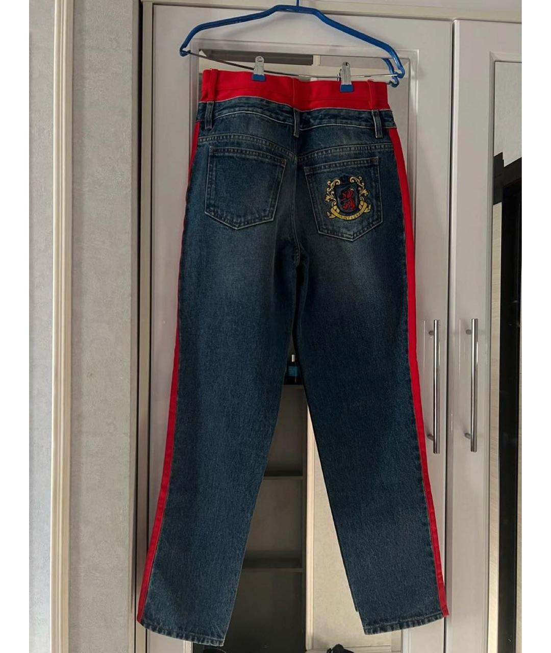 HILFIGER COLLECTION Синие хлопковые прямые джинсы, фото 2