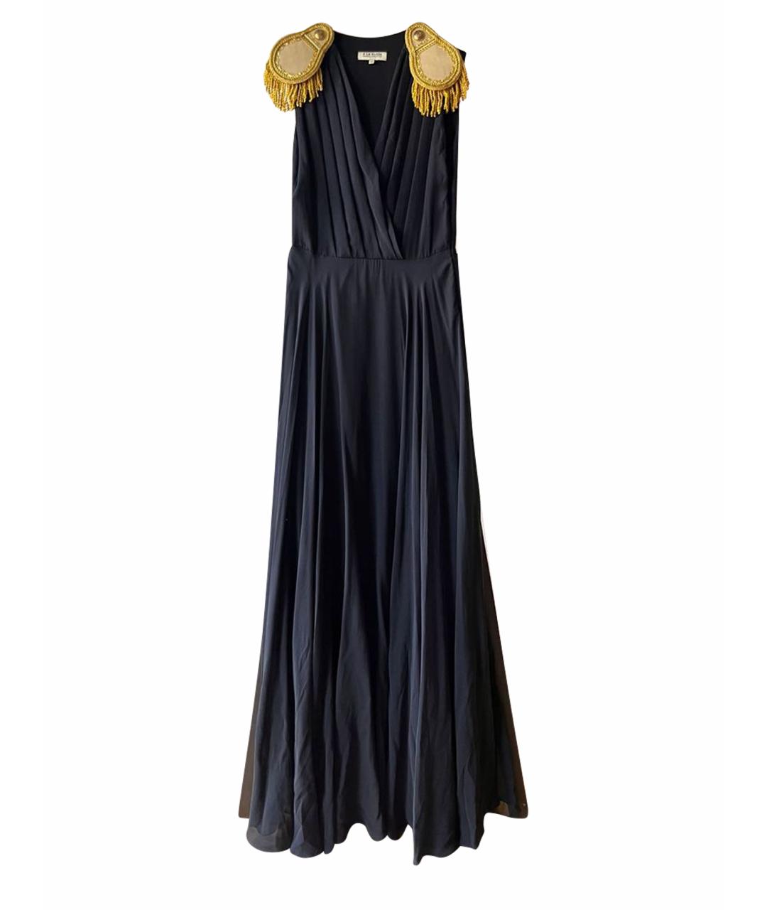 A LA RUSSE Черное шелковое повседневное платье, фото 1