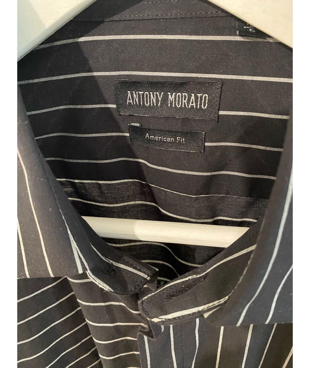 ANTONY MORATO Черная хлопковая кэжуал рубашка, фото 3