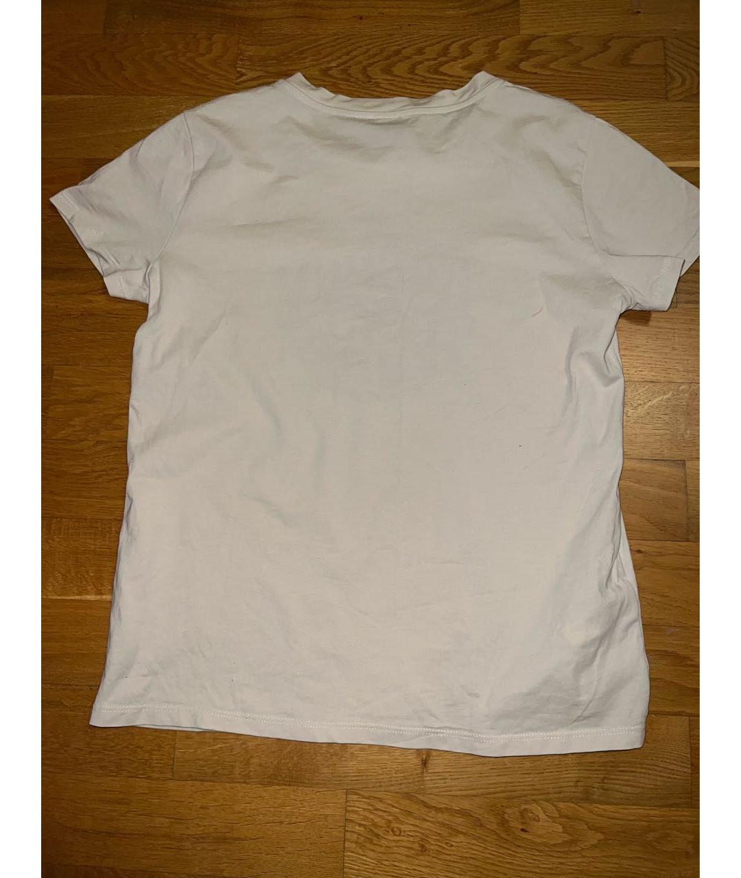PINKO Бежевая хлопковая футболка, фото 2