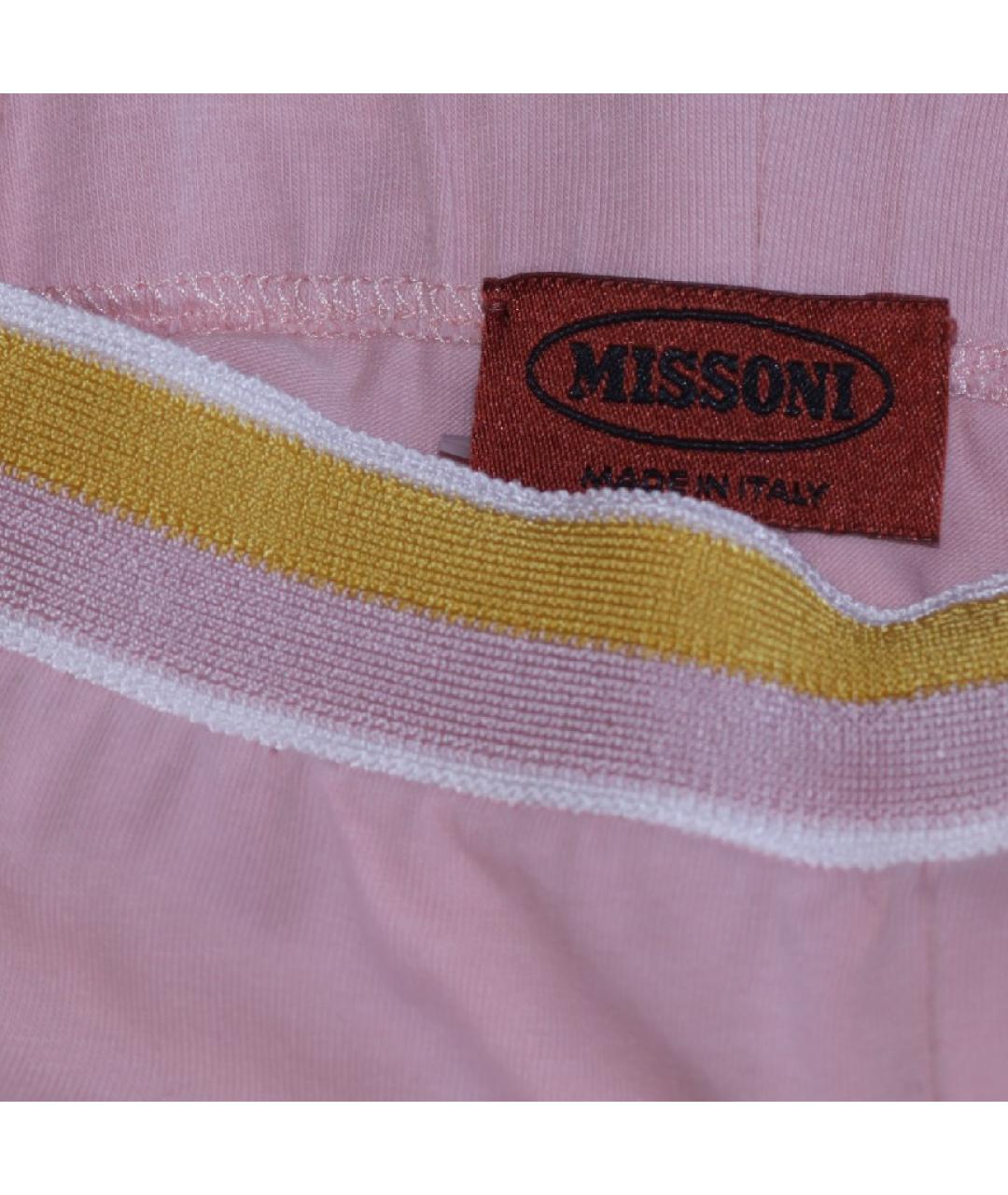 MISSONI Розовые хлопковые брюки и шорты, фото 3