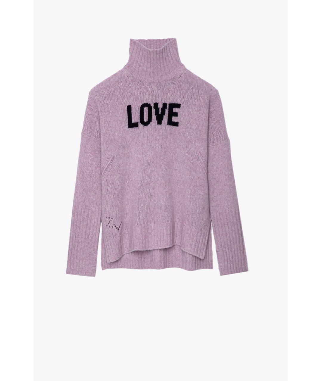 ZADIG & VOLTAIRE Розовый шерстяной джемпер / свитер, фото 4
