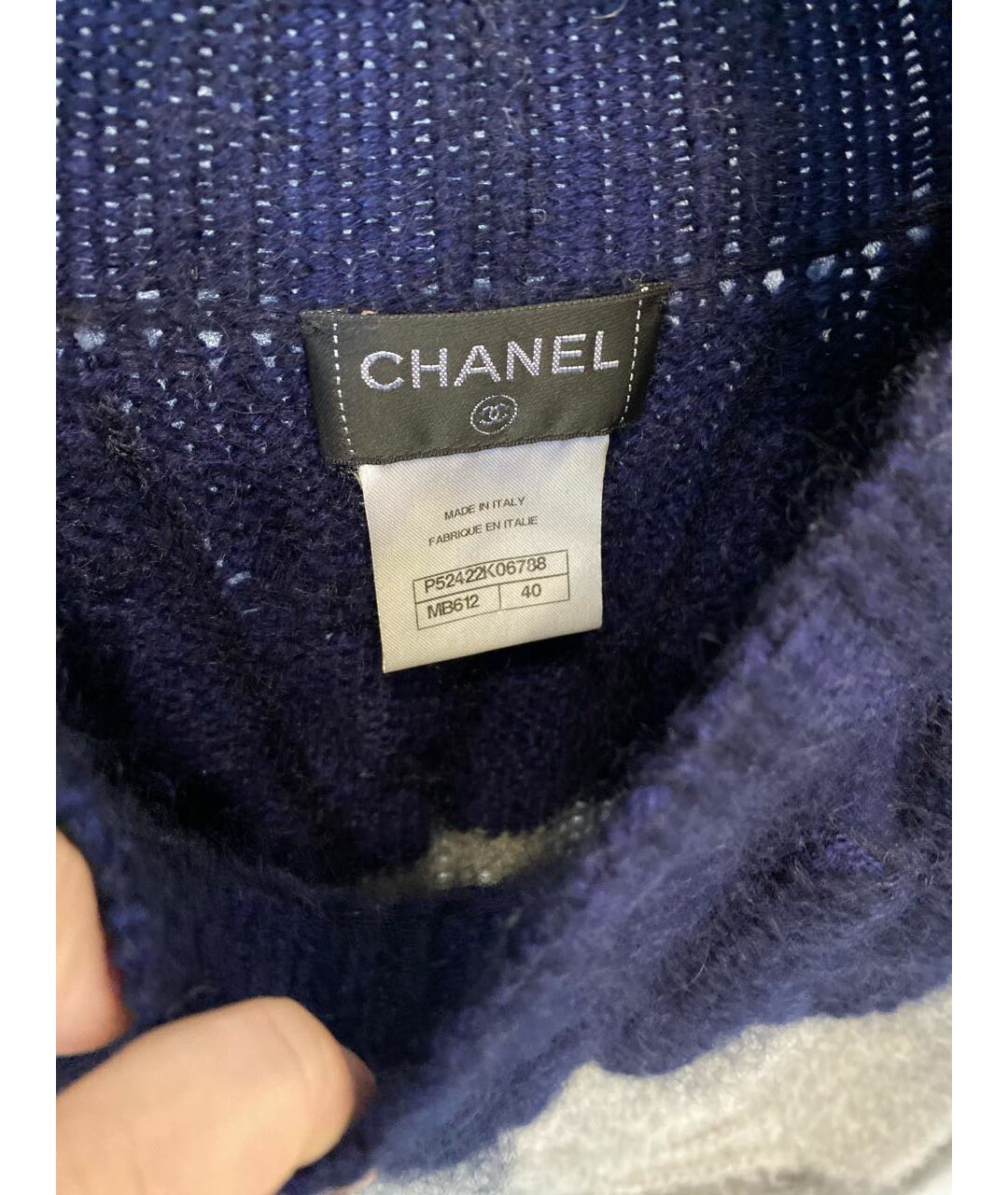 CHANEL PRE-OWNED Серый джемпер / свитер, фото 3