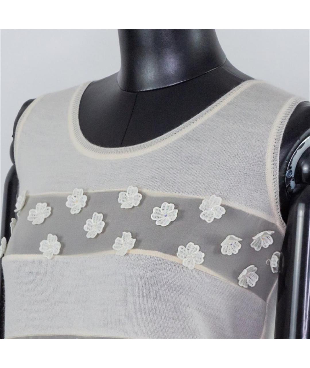 CHRISTIAN DIOR Бежевая майка, фото 2