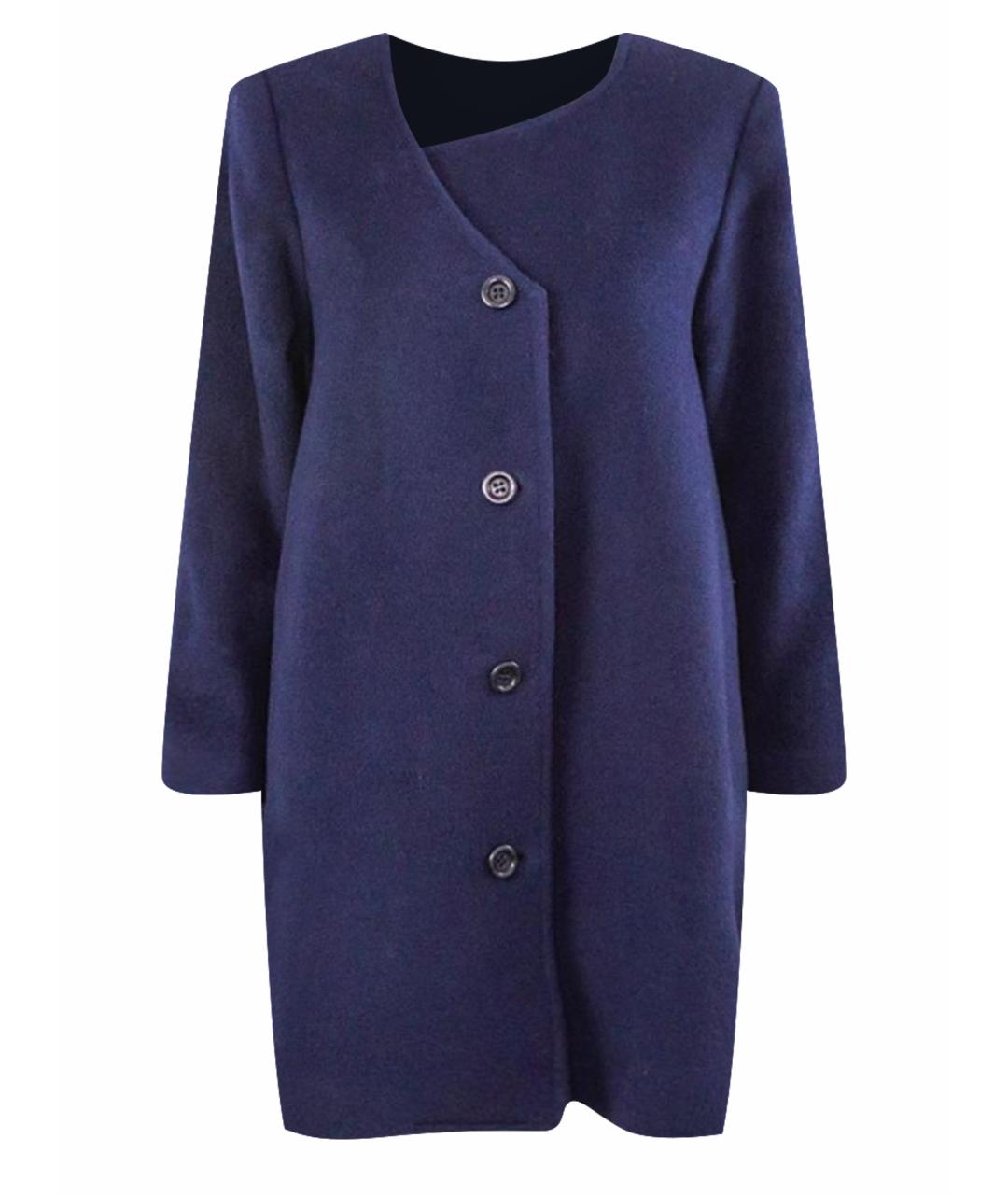 CHRISTIAN DIOR PRE-OWNED Синее шерстяное пальто, фото 1
