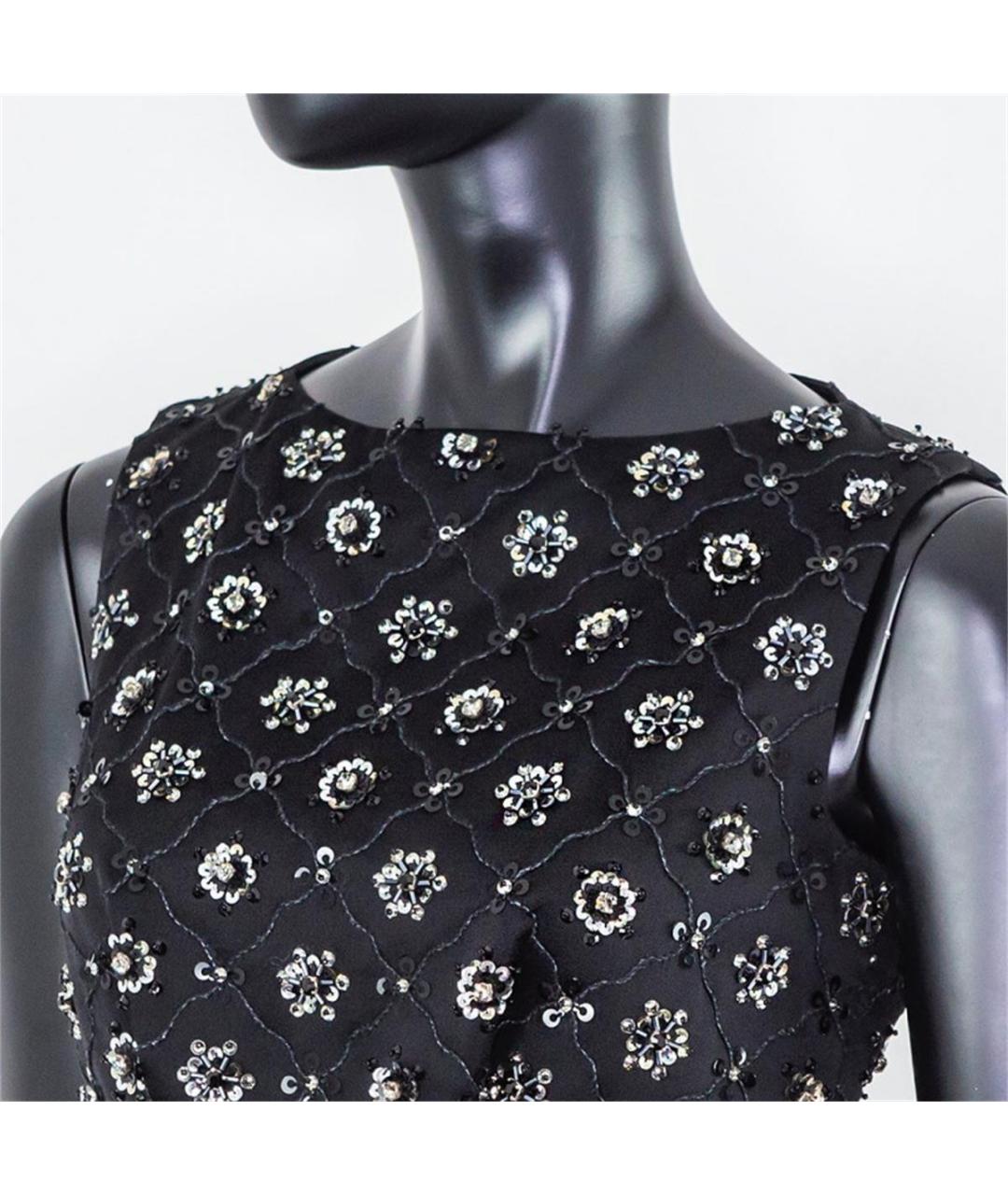 CHRISTIAN DIOR Черное шелковое повседневное платье, фото 2