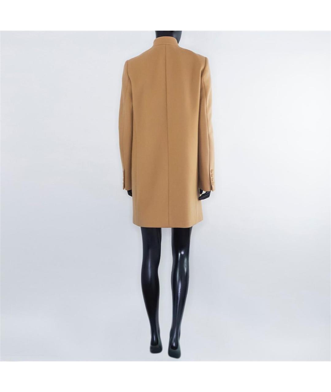 STELLA MCCARTNEY Коричневое шерстяное пальто, фото 3