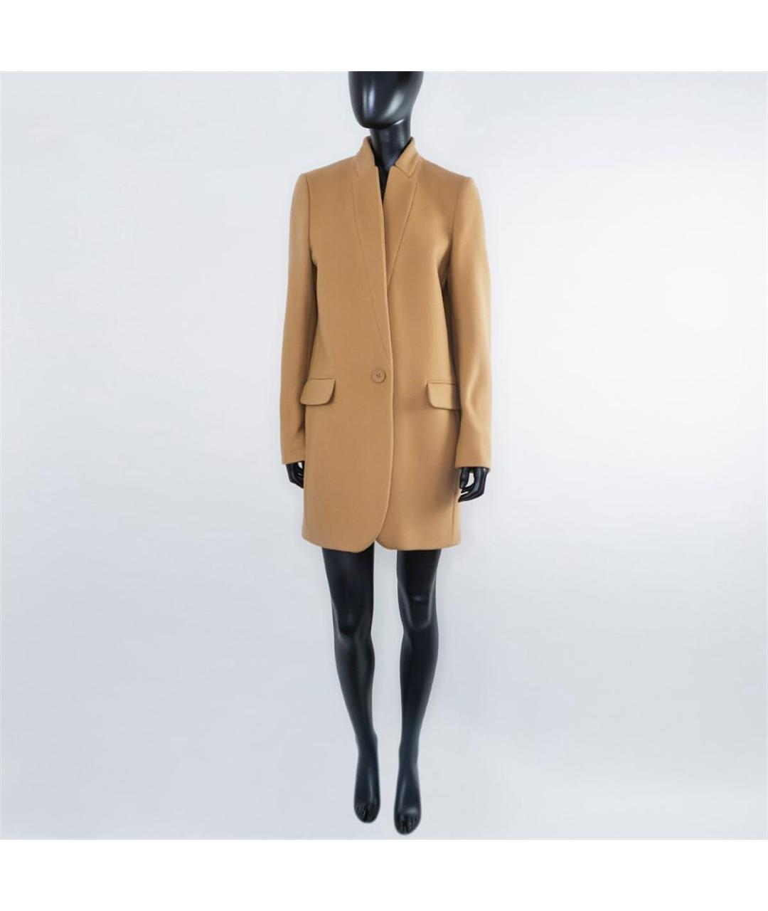 STELLA MCCARTNEY Коричневое шерстяное пальто, фото 4