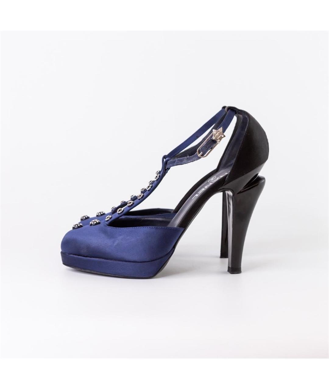CHANEL Синие туфли, фото 5