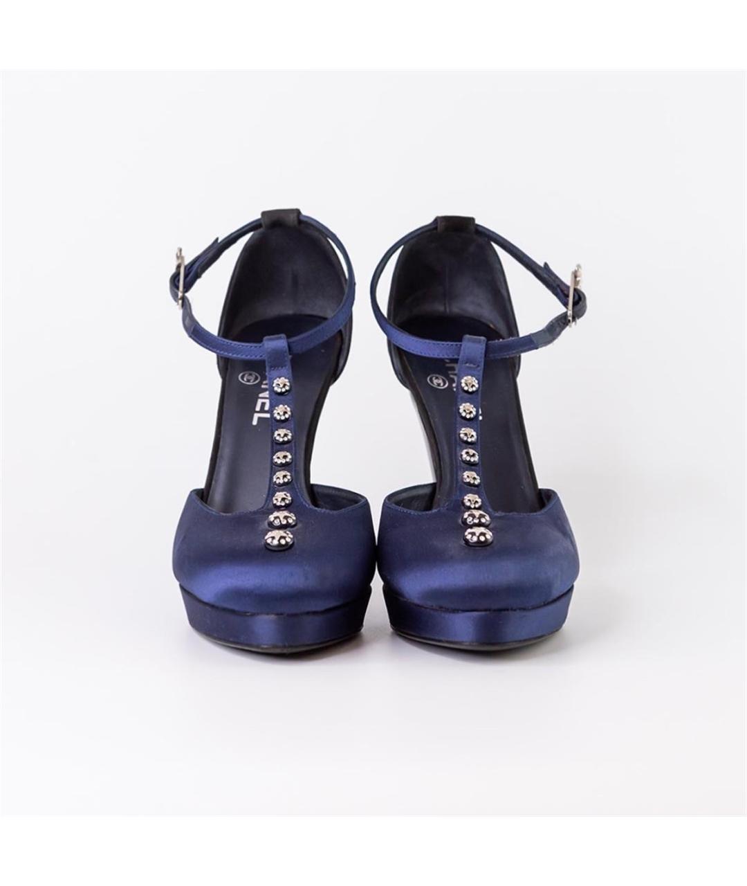 CHANEL Синие туфли, фото 3
