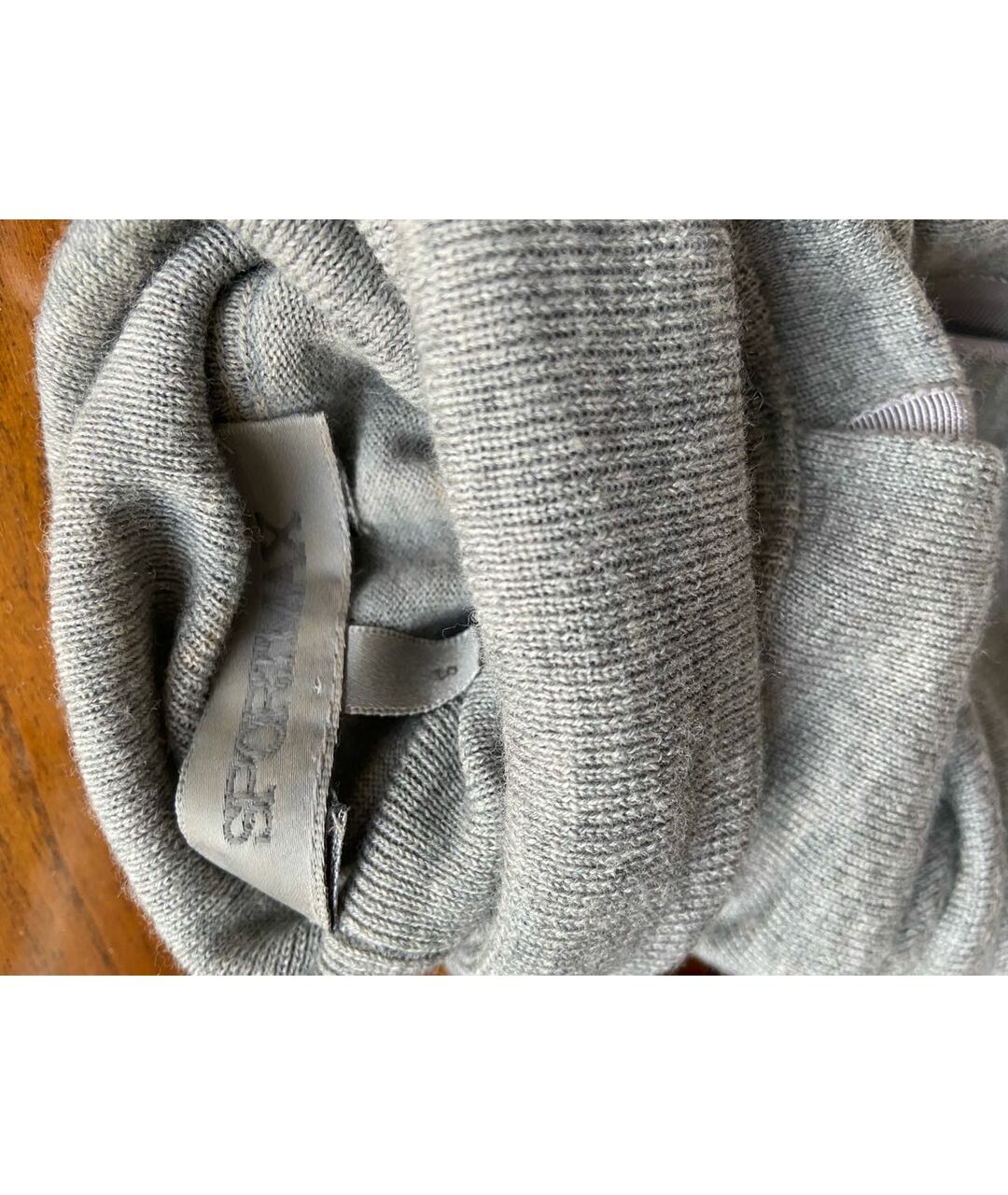 SPORTMAX Серый шерстяной джемпер / свитер, фото 5