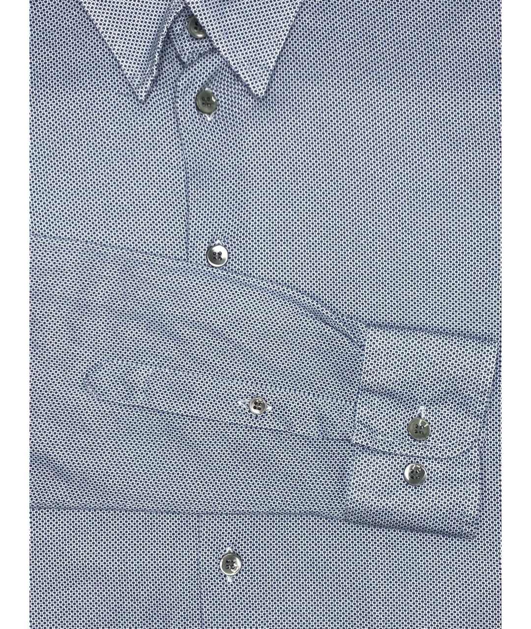 GIORGIO ARMANI Голубая хлопковая классическая рубашка, фото 4