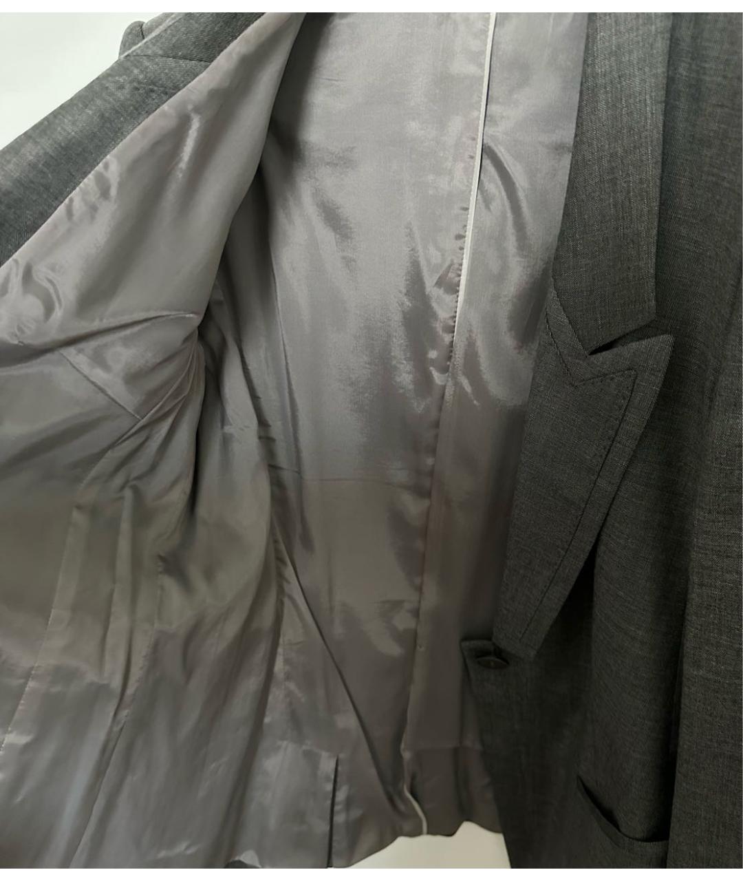 HUGO BOSS Антрацитовый шерстяной жакет/пиджак, фото 6