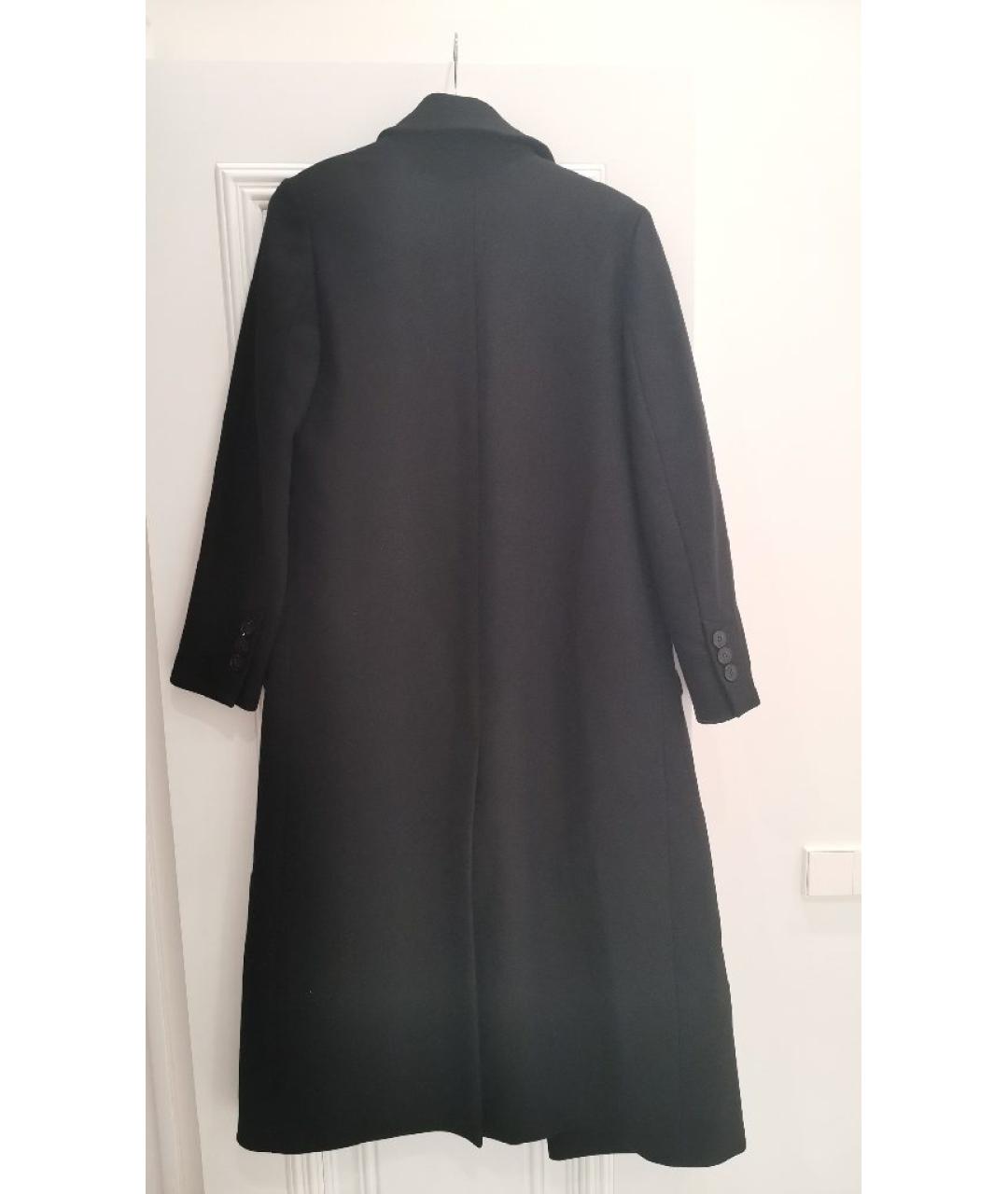 SIMPLIFY Черное шерстяное пальто, фото 2