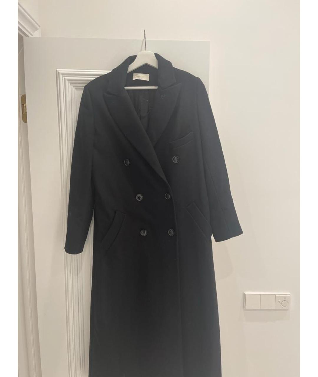 SIMPLIFY Черное шерстяное пальто, фото 8