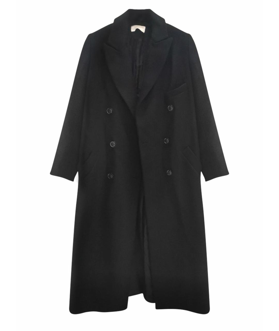 SIMPLIFY Черное шерстяное пальто, фото 1