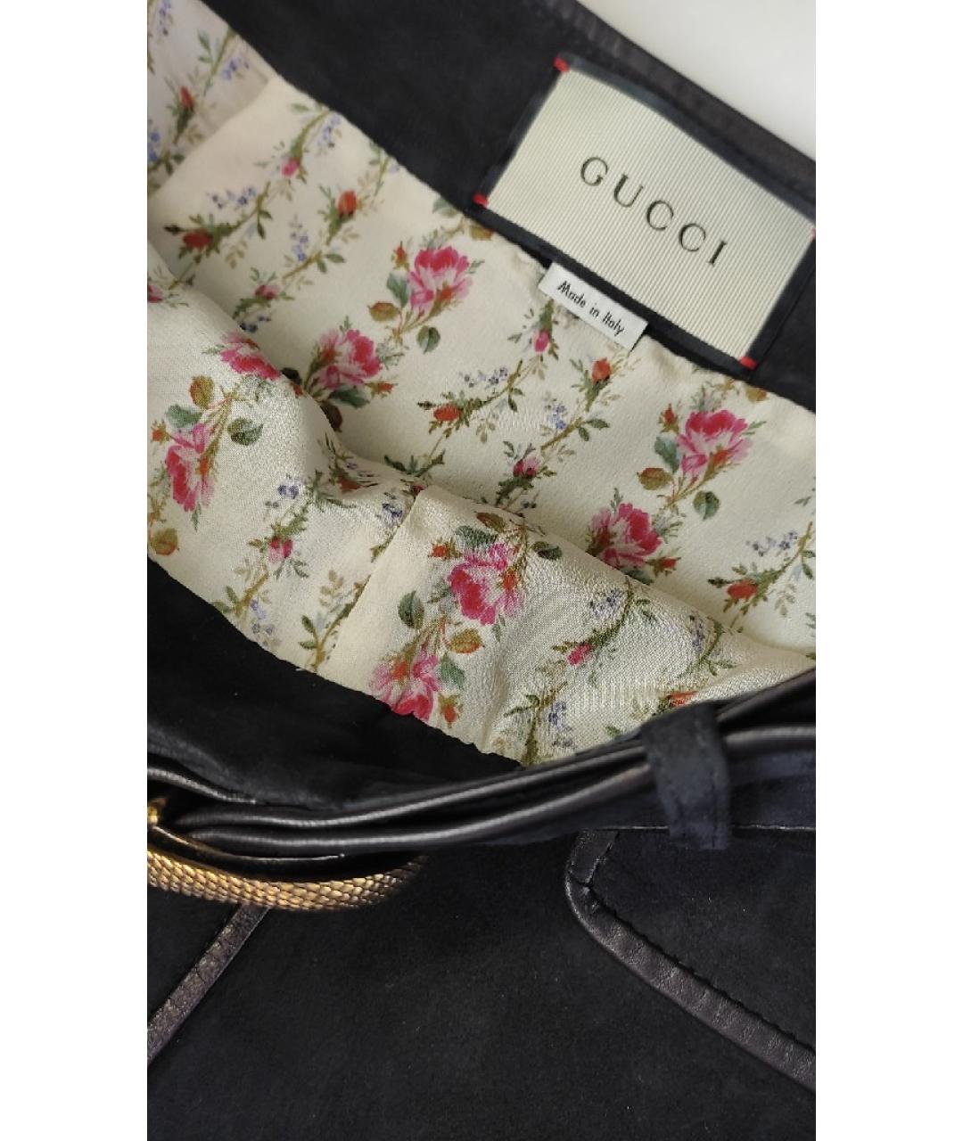 GUCCI Черная кожаная юбка мини, фото 4