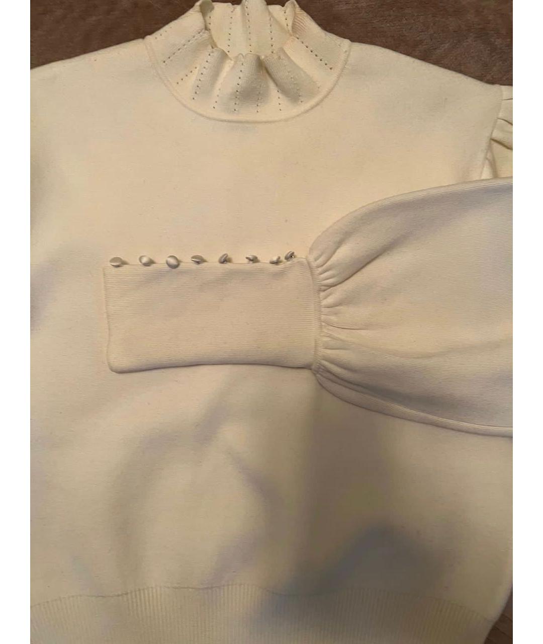 SANDRO Белый полиэстеровый джемпер / свитер, фото 2