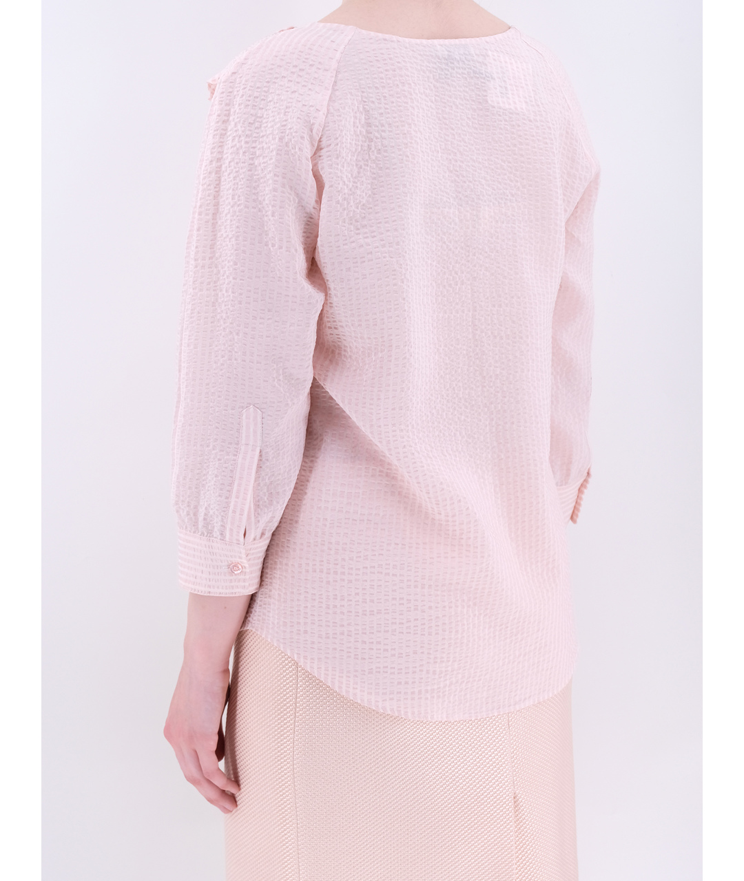 MOSCHINO Розовая шелковая рубашка, фото 3