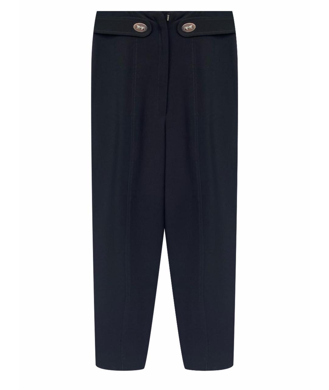 PROENZA SCHOULER Черные вискозные прямые брюки, фото 1