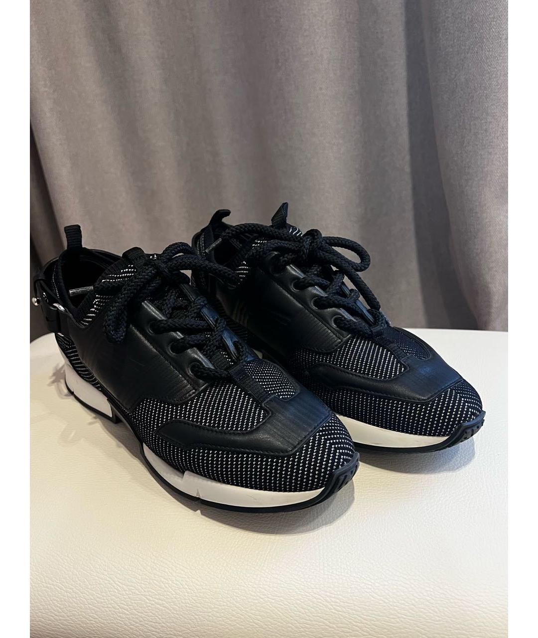 HERMES PRE-OWNED Черные текстильные кроссовки, фото 3
