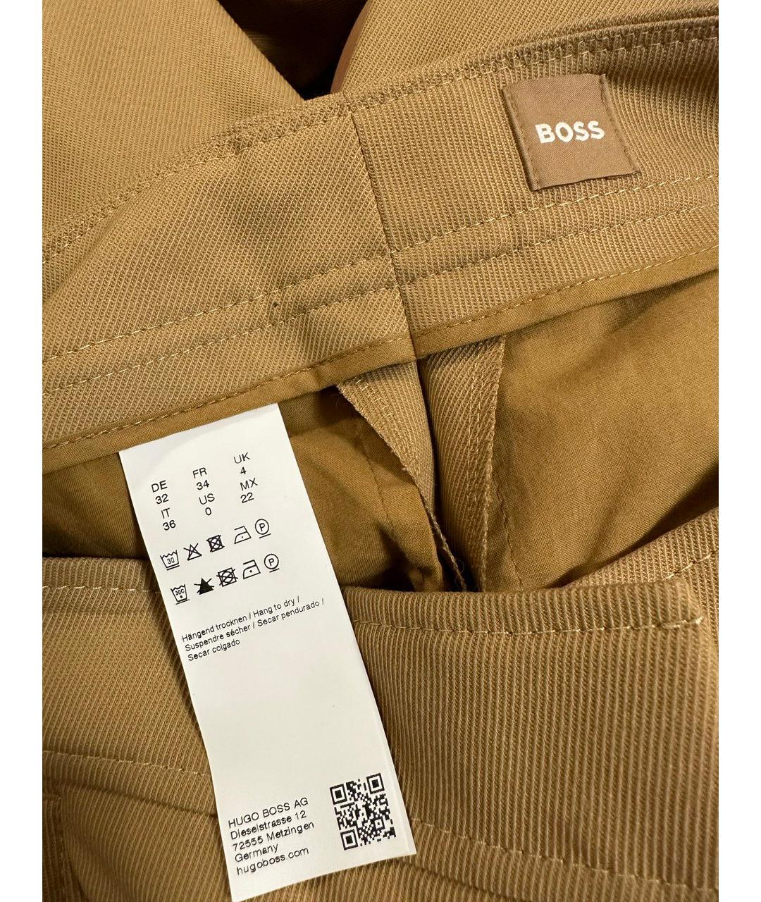 HUGO BOSS Горчичные прямые джинсы, фото 3