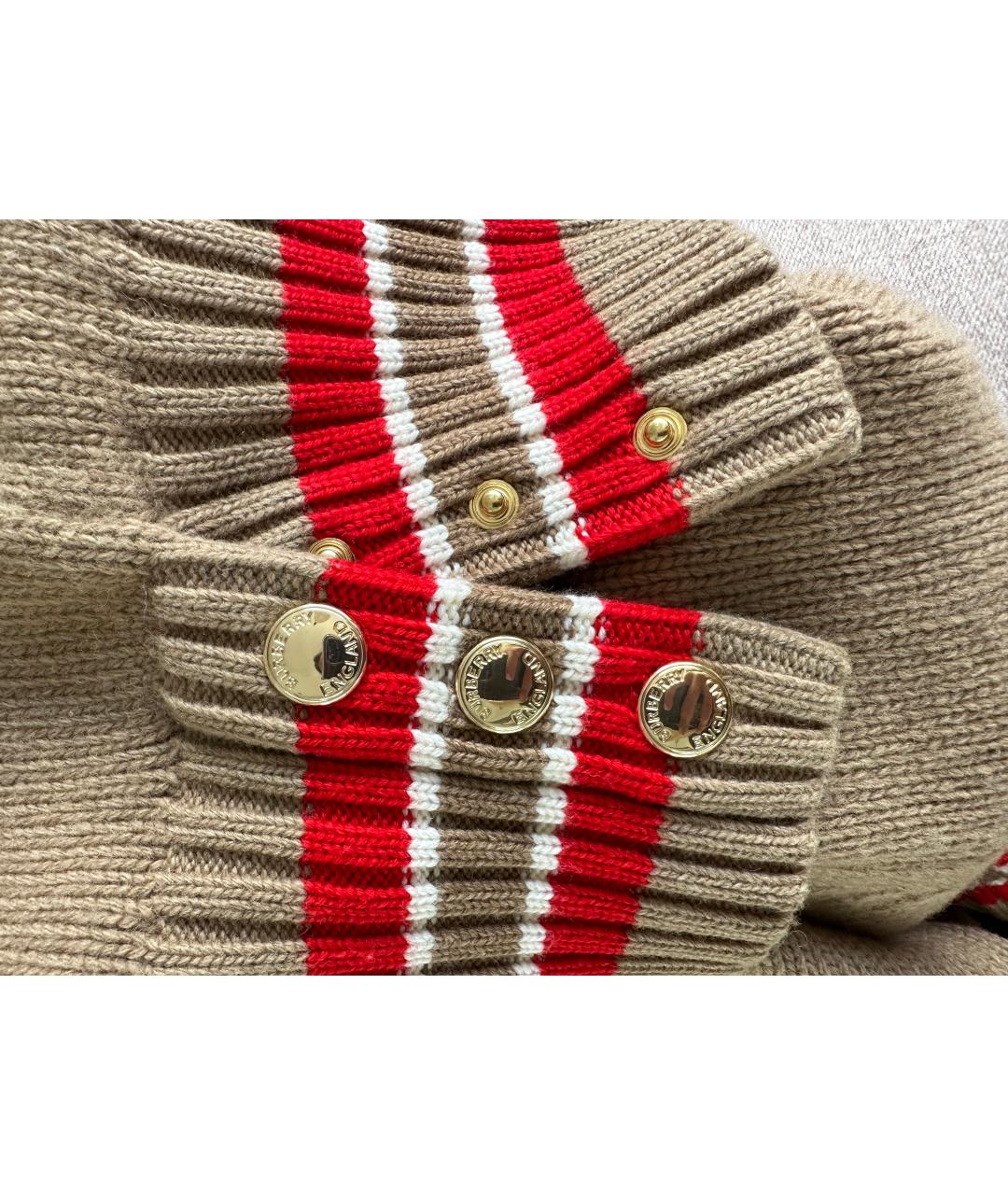BURBERRY Коричневый шерстяной джемпер / свитер, фото 5