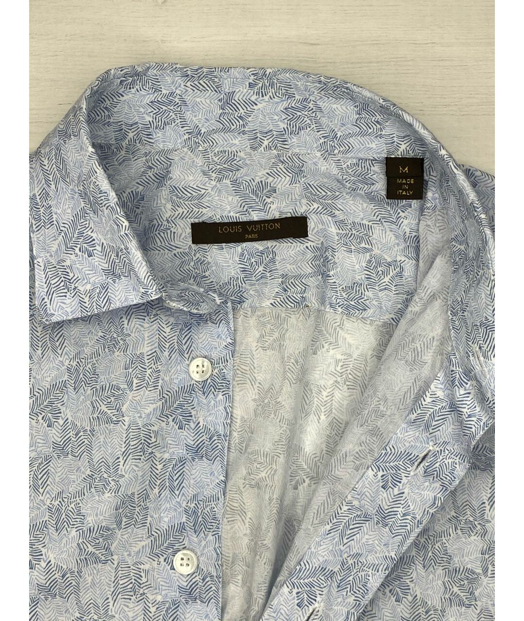 LOUIS VUITTON PRE-OWNED Голубая хлопковая классическая рубашка, фото 7