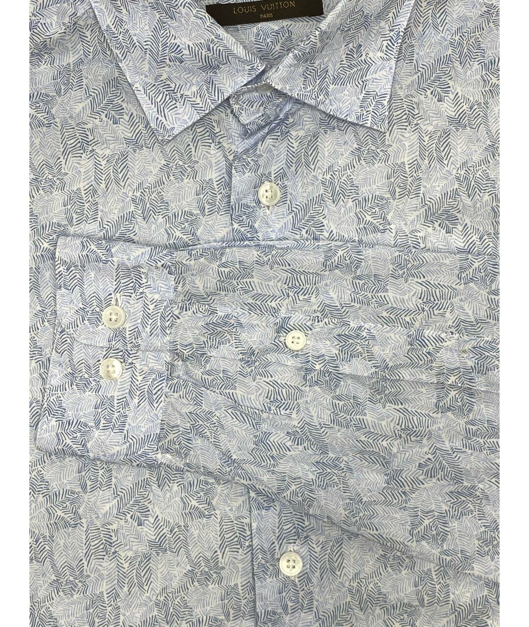 LOUIS VUITTON PRE-OWNED Голубая хлопковая классическая рубашка, фото 4