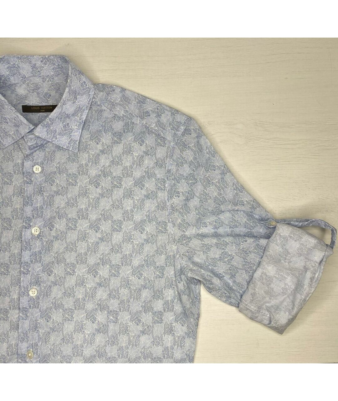 LOUIS VUITTON PRE-OWNED Голубая хлопковая классическая рубашка, фото 6