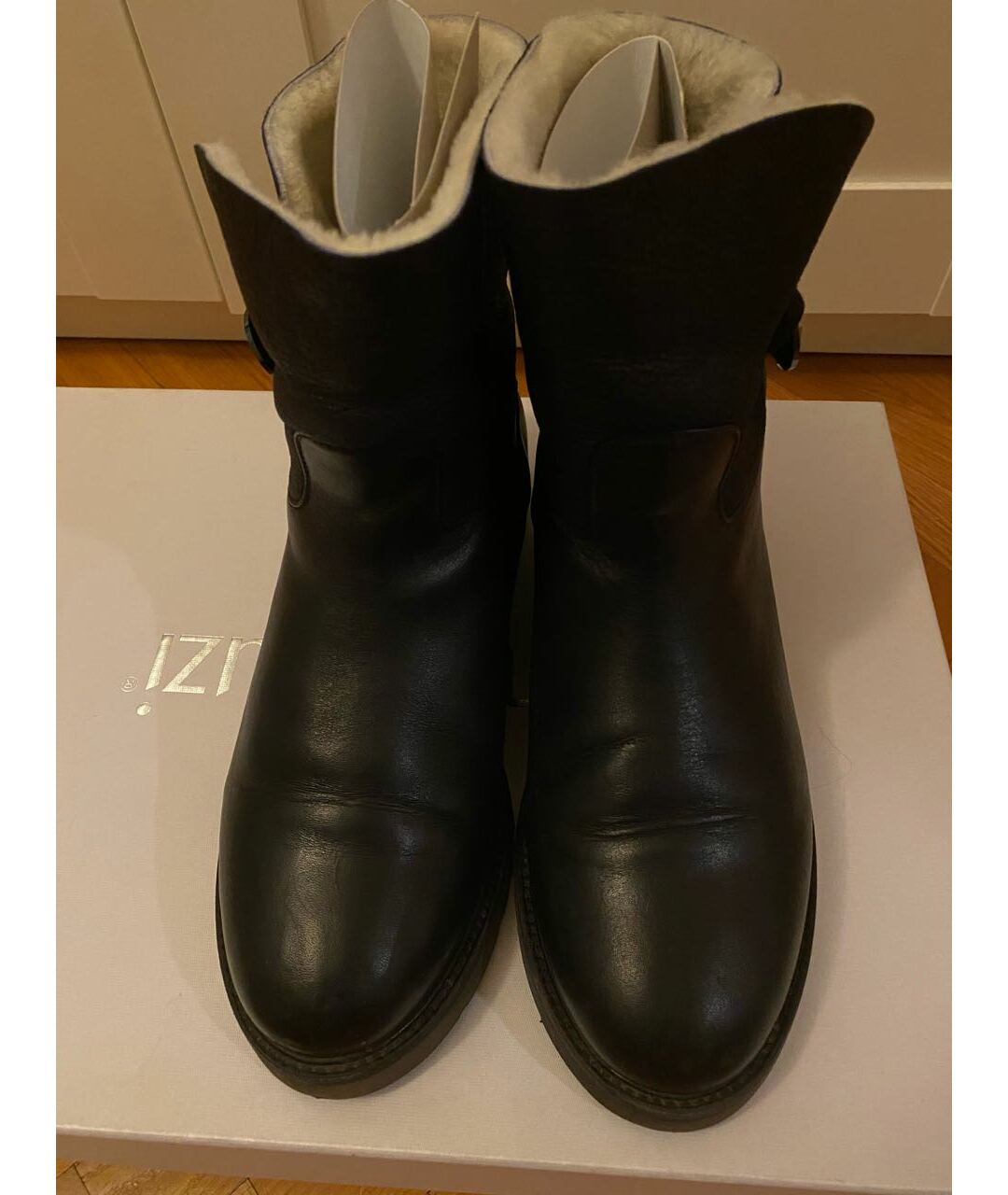 NANDO MUZI Черные кожаные ботинки, фото 3