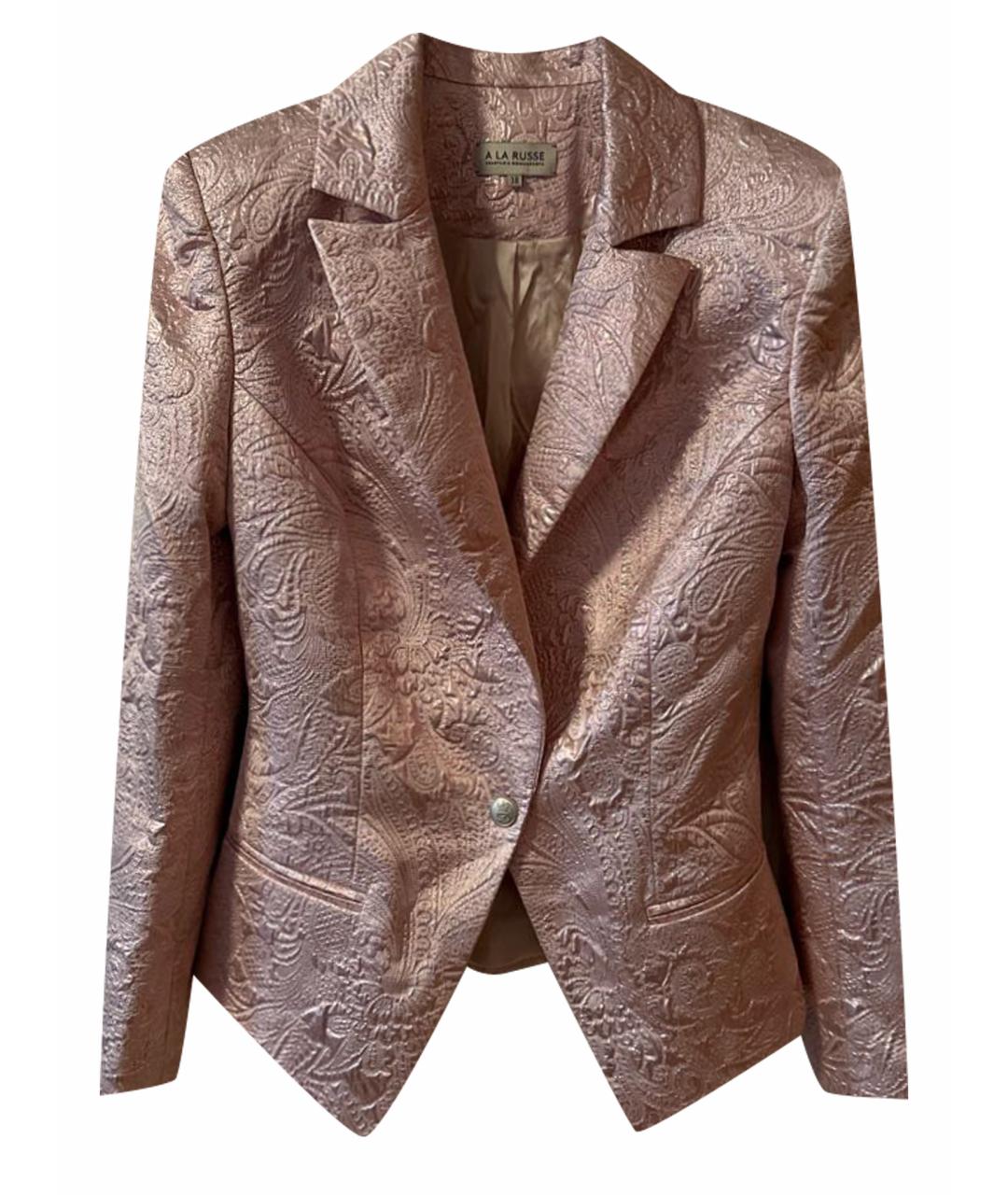 A LA RUSSE Розовый полиэстеровый жакет/пиджак, фото 1
