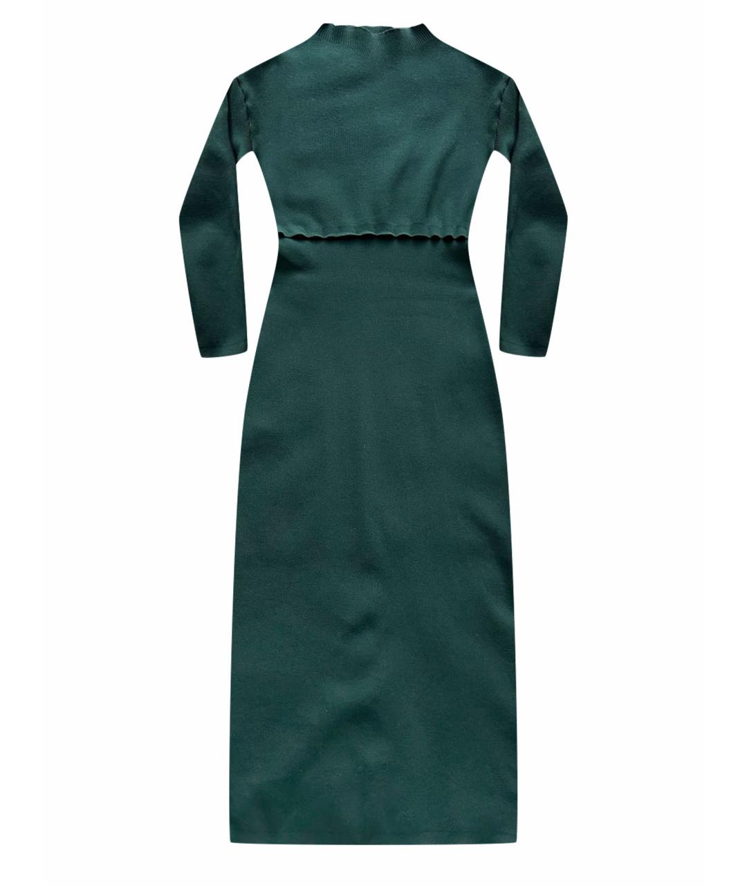 PORTS 1961 Зеленые шерстяное повседневное платье, фото 2