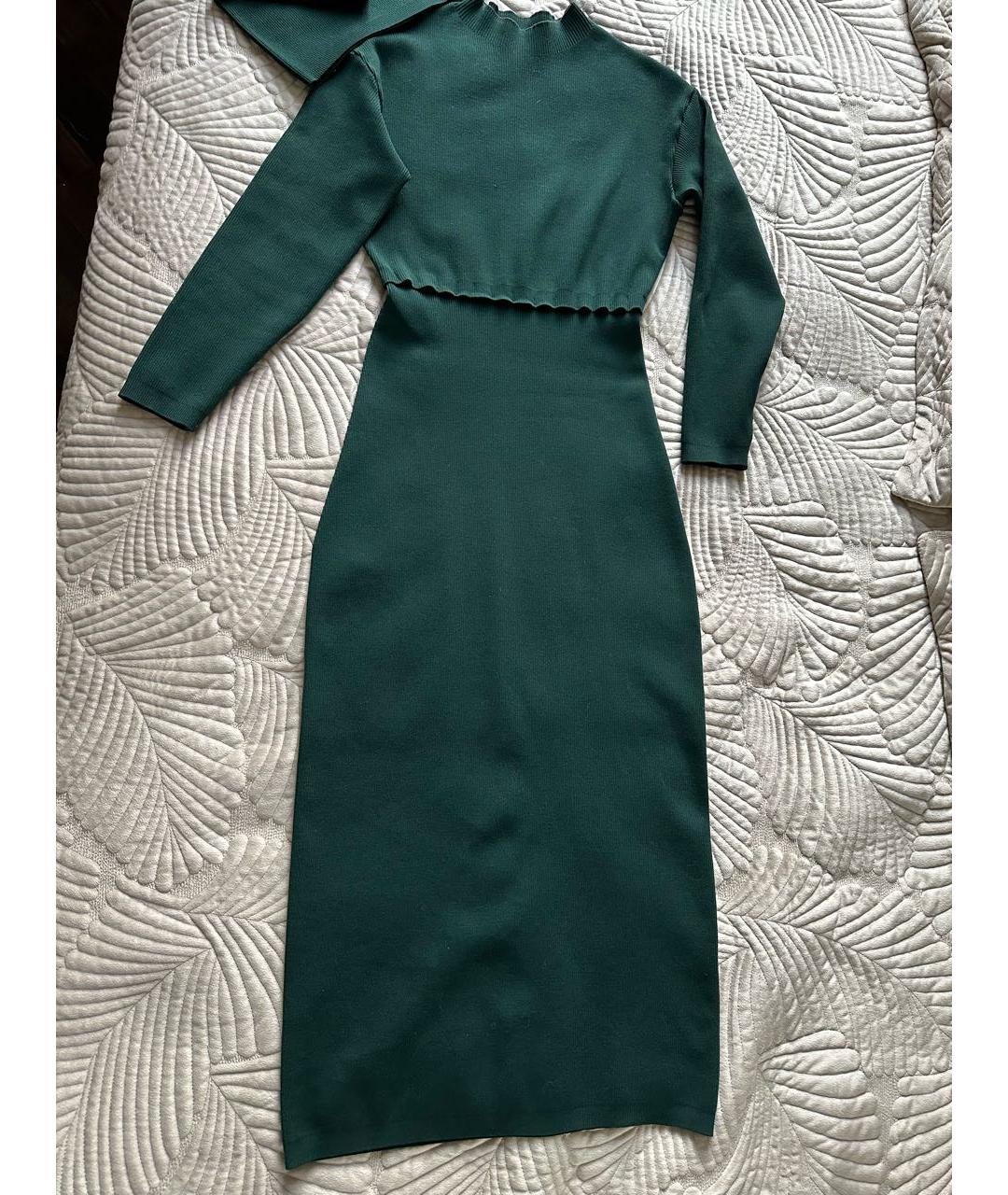 PORTS 1961 Зеленые шерстяное повседневное платье, фото 9