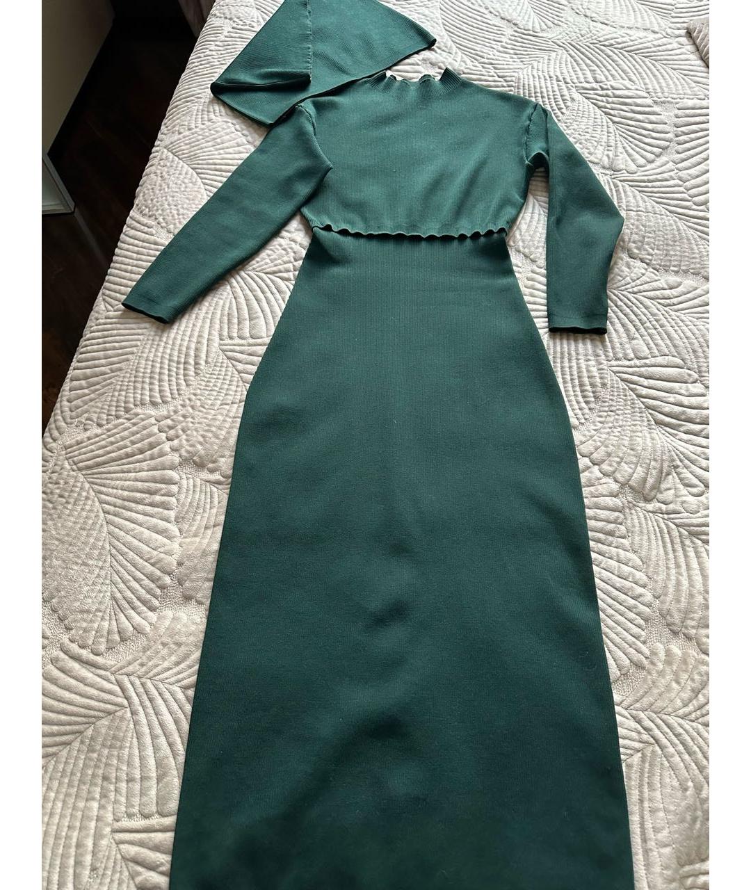 PORTS 1961 Зеленые шерстяное повседневное платье, фото 3