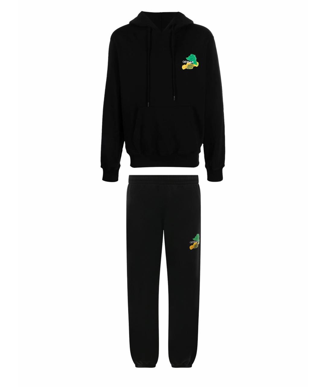 OFF-WHITE Черный хлопковый спортивный костюм, фото 1