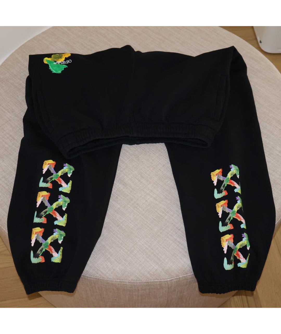 OFF-WHITE Черный хлопковый спортивный костюм, фото 3